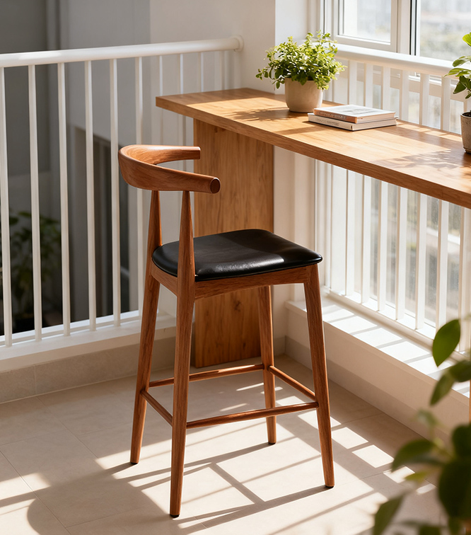 Scaun de bar din lemn